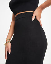 Garcia Knit Midi Skirt - Black - SALE Oshnow